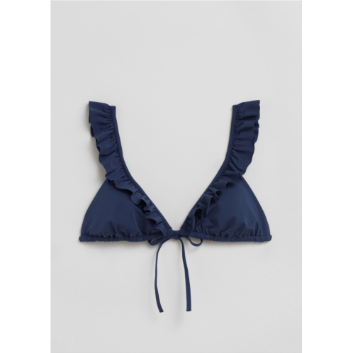 & OTHER STORIES Frilled Triangle Bikini Top