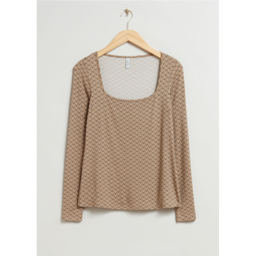 & OTHER STORIES Square-Neck Top