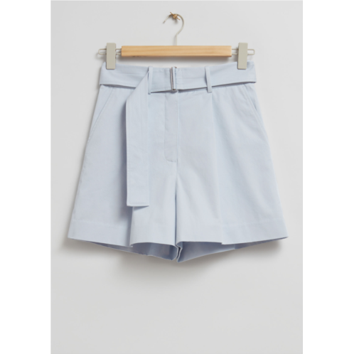 & OTHER STORIES Belted Cotton Chino Shorts