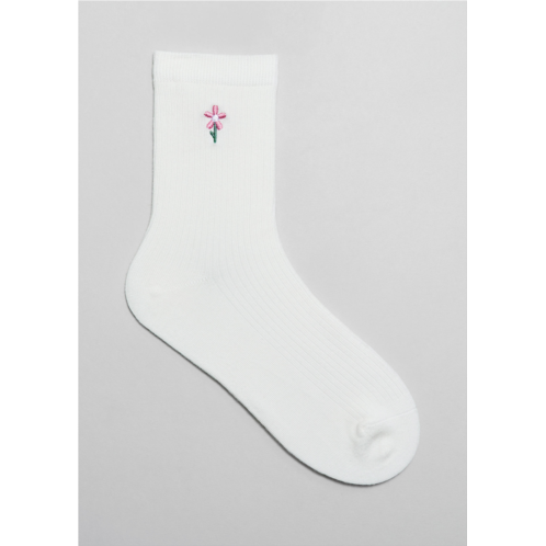& OTHER STORIES Embroidered Ankle Socks