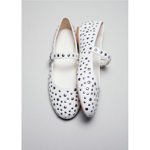 & OTHER STORIES Studded Leather Ballet Flats