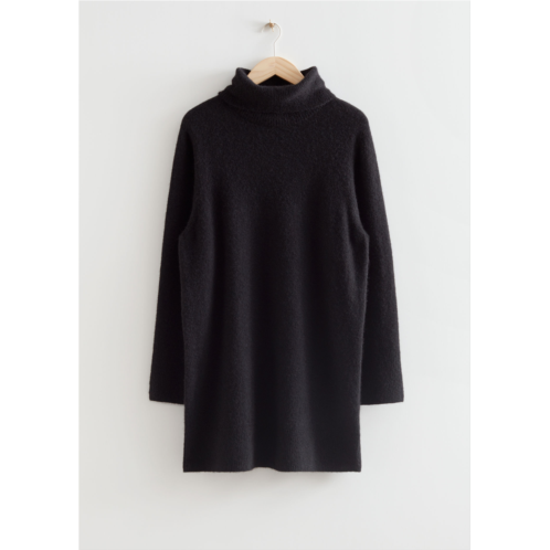 & OTHER STORIES Relaxed Wool Knit Turtleneck Dress
