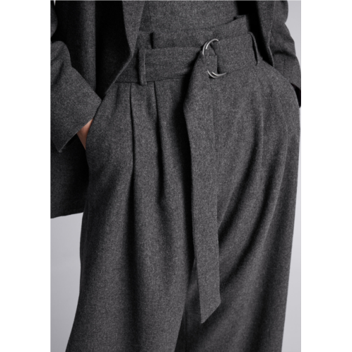 & OTHER STORIES Wide Paperbag-Waist Trousers