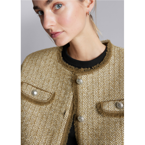 & OTHER STORIES Buttoned Tweed Jacket
