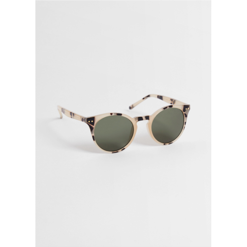 & OTHER STORIES Round Classic Sunglasses