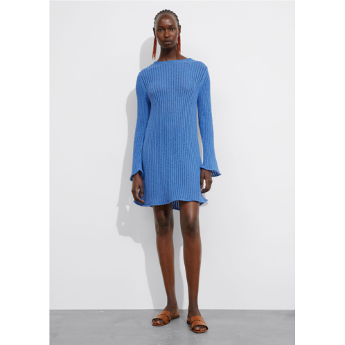 & OTHER STORIES Rib-Knit Mini Dress