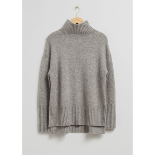 & OTHER STORIES Mock Neck Knit Sweater