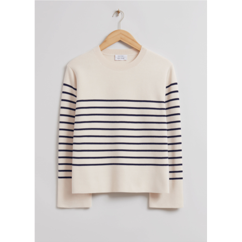 & OTHER STORIES Boxy Nautical Striped Sweater