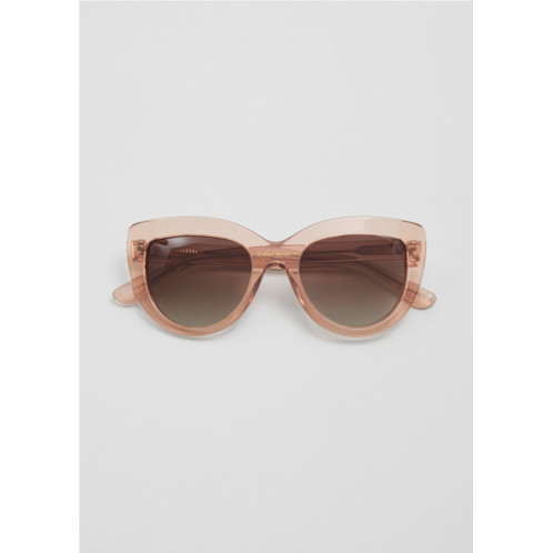& OTHER STORIES Cat-Eye Acetate Sunglasses