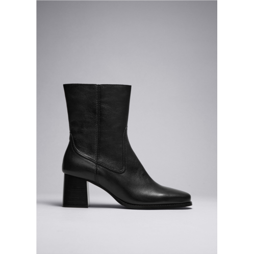 & OTHER STORIES Classic Leather Ankle Boots