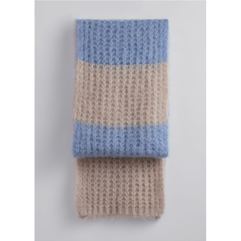 & OTHER STORIES Striped Alpaca-Blend Scarf