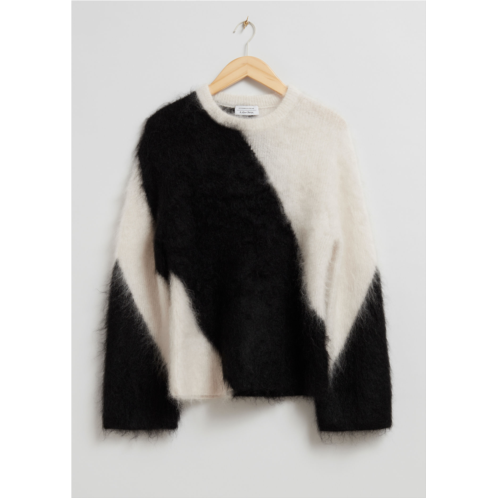 & OTHER STORIES Two-Tone Knit Sweater