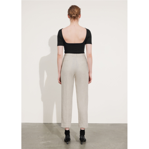 & OTHER STORIES Tapered Linen Trousers