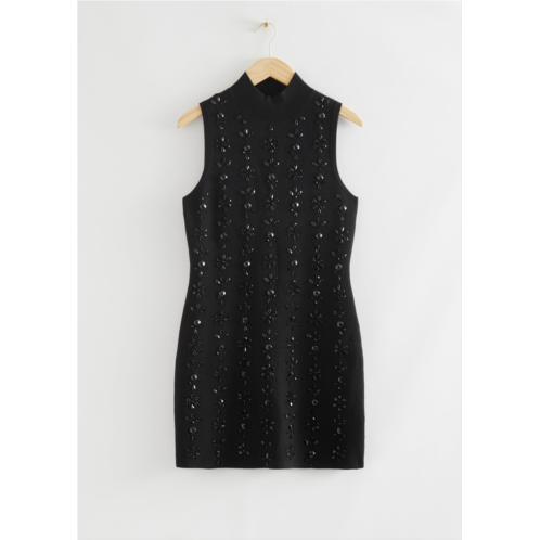 & OTHER STORIES Bead Embellished Mini Dress