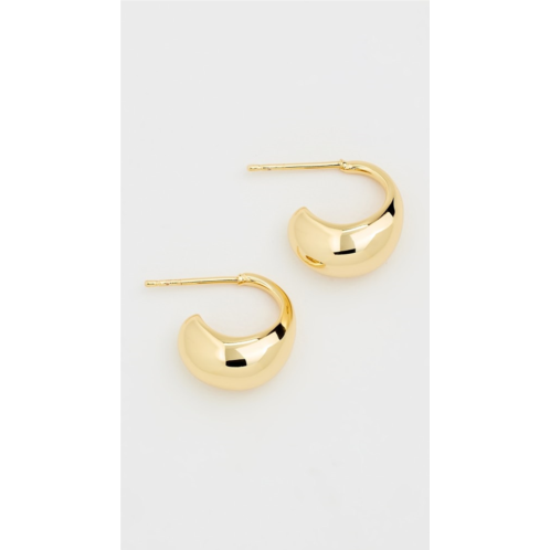 By Adina Eden Curved Stud Earrings
