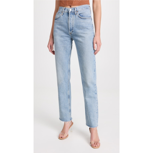 AGOLDE Lana Mid Rise Straight Jeans