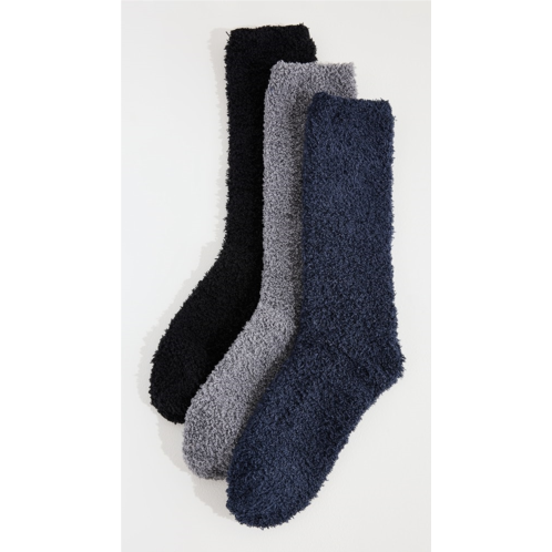 Barefoot Dreams CozyChic 3 Pair Socks Set