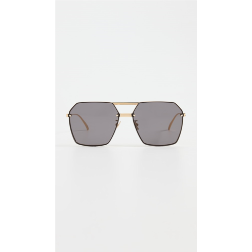 Bottega Veneta Oversized Geometric Aviators