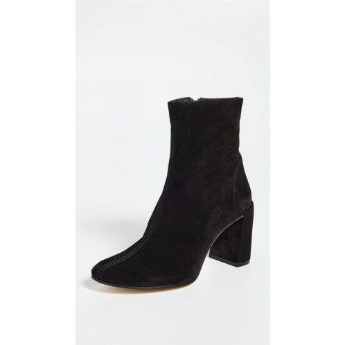 BY FAR Vlada Black Suede Leather Booties