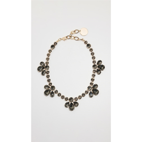 Carolina Herrera Riviere Crystal Drop Stone Necklace