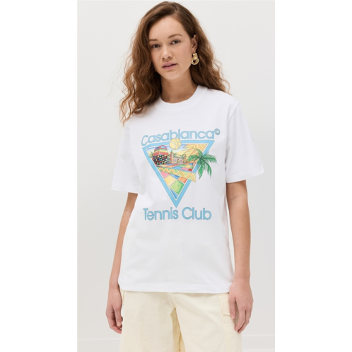 Casablanca Afro Cubism Tennis Club Printed Unisex T-Shirt