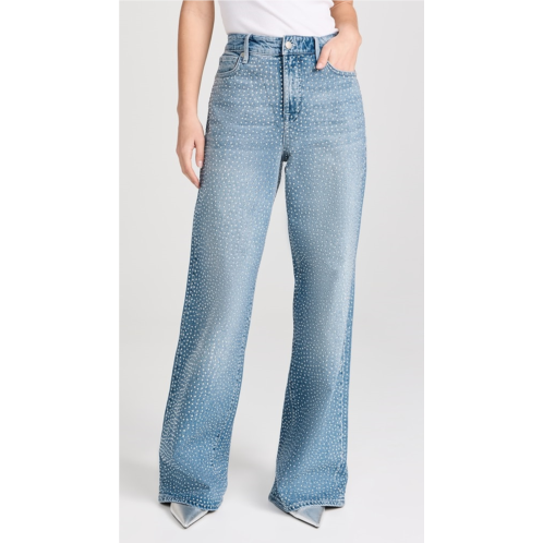 Good American Relaxed Crystal Jeans