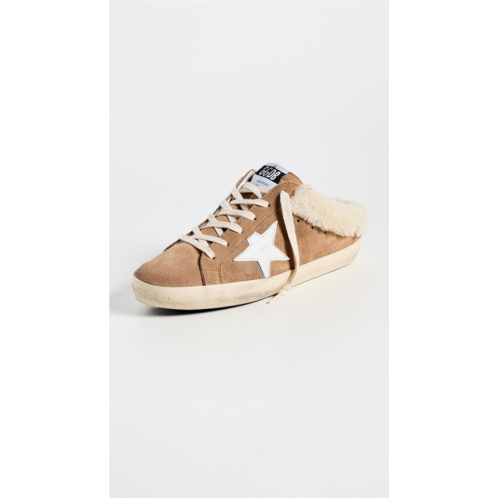 Golden Goose Super-Star Sabot Suede Upper Leather Star Shearling Lining Sneakers