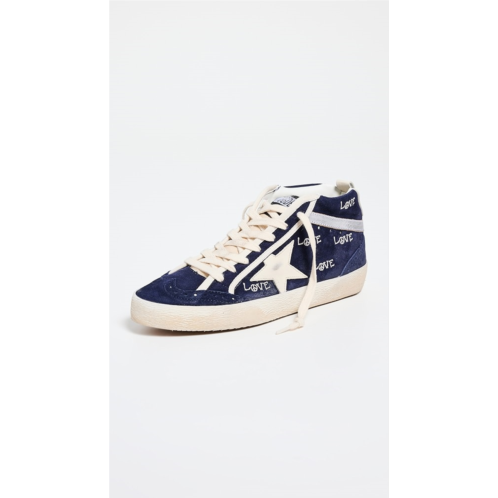 Golden Goose Mid Star Suede Upper with Embroidery Sneakers