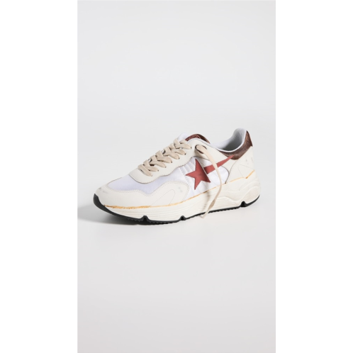 Golden Goose Running Sole Leather Star and Spur Sneakers