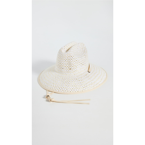 Lele Sadoughi Straw Checkered Hat