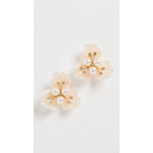 Lele Sadoughi Blossom Button Earrings