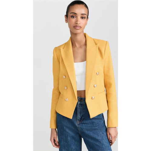 L  AGENCE Brooke Double Breasted Crop Blazer