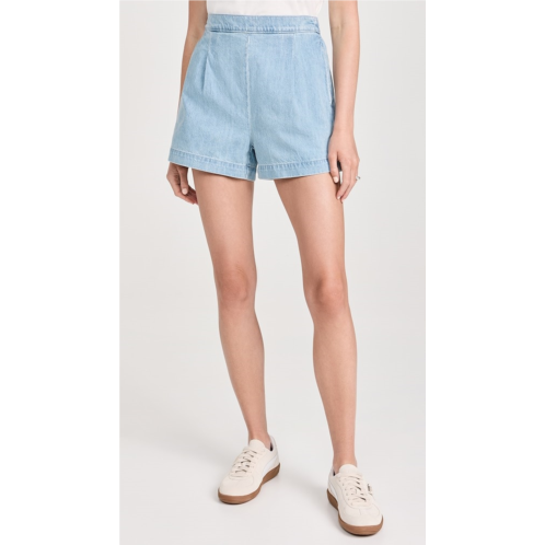 Madewell Flat Front Denim Pull On Shorts