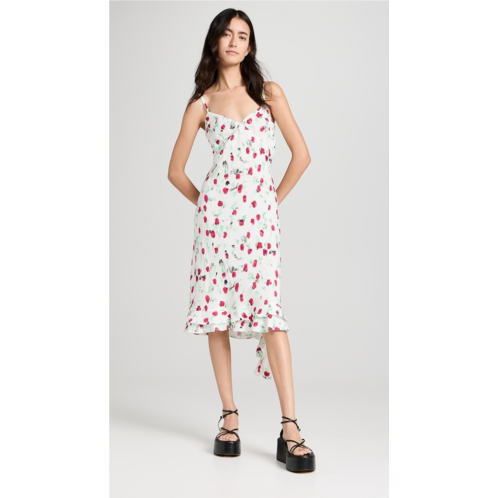 Marni Reverie V Neck Midi Dress