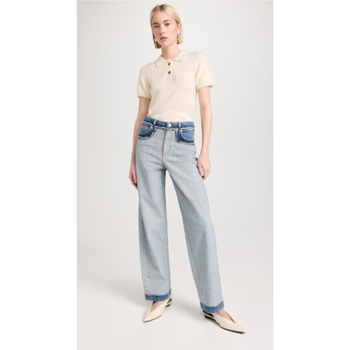 Marni Inside Out Stone Washed Denim Jeans