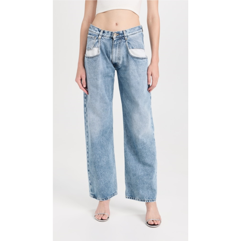 Maison Margiela Straight Jeans with Contrast Pockets