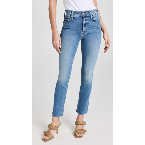 MOTHER Mid Rise Dazzler Ankle Fray Jeans