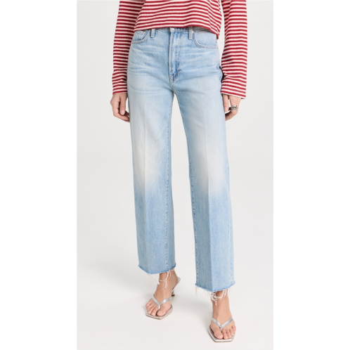 MOTHER The Rambler Zip Fray Jeans