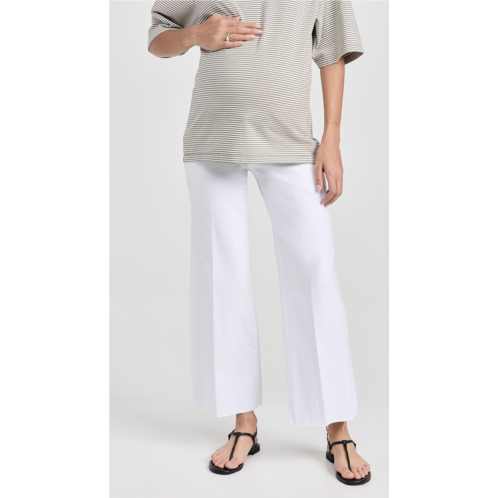 PAIGE Anessa Maternity Jeans with Raw Hem