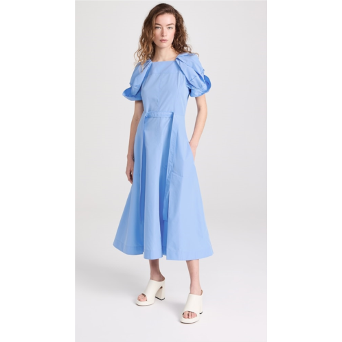 3.1 Phillip Lim Collapsed Bloom Sleeve Belted Dress