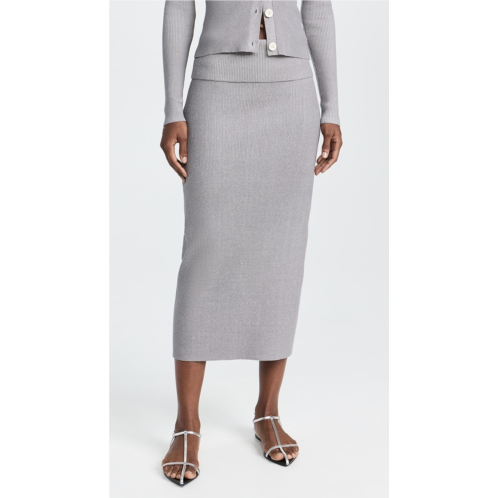 Proenza Schouler White Label Willow Skirt In Plaited Rib Knits