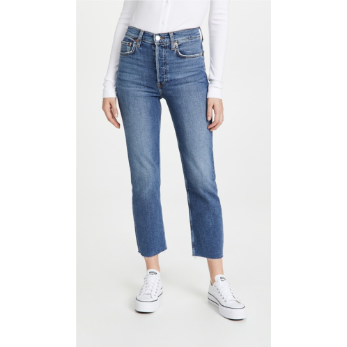 RE/DONE High Rise Comfort Stretch Stove Pipe Jeans