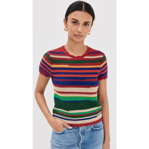 Polo Ralph Lauren Short Sleeve Stripe Sweater