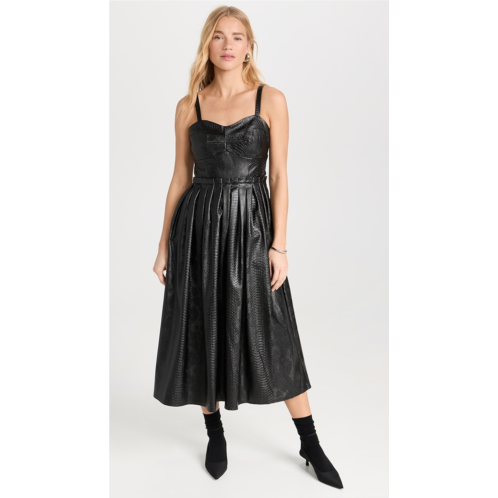 Sea Vilma Vegan Leather Sleeveless Dress