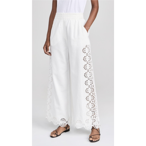 Sea Edith Embroidery Pants