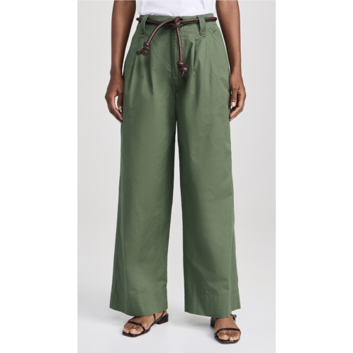 Sea Samaka Garment Dye Pants W/ Belt