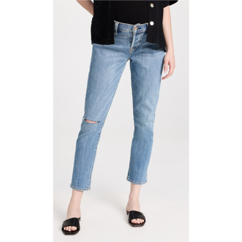 7 For All Mankind Maternity Josefina Jeans with One Knee Hole