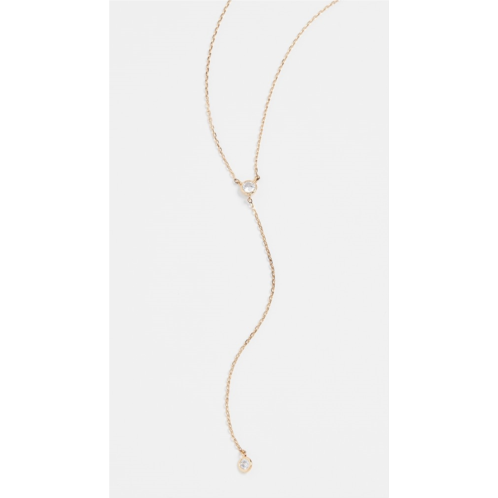 SHASHI Solitaire Lariat Necklace