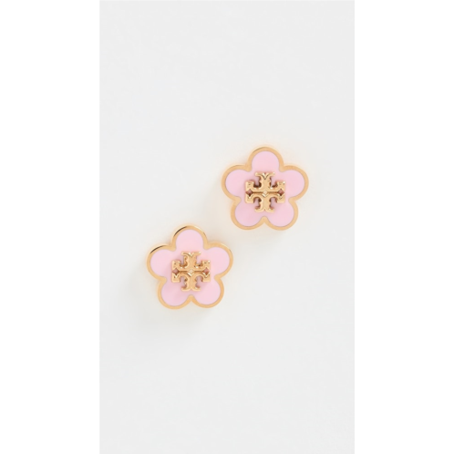 Tory Burch Kira Enamel Flower Stud Earrings
