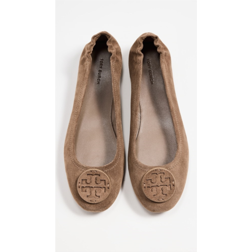 Tory Burch Minnie Travel Ballet with Suede Logo